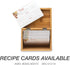 Samsill Recipe Card Page Protectors (50 Count) for 8.5 x 11 Recipe Binders