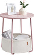 VASAGLE LILEA Collection - Small Round Side End Table, Modern Nightstand with