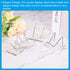 PATIKIL 3" x 3" x 2" Acrylic Display Stands, Stainless Steel Arm Crystal Holder for Mineral Gemstone