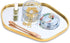 Perfum Trays,Gold Mirror Tray,Vanity Decorative Tray,Non Slip Stone-Shaped Perfume Organizer