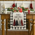 Artoid Mode Watercolor Buffalo Plaid Christmas Trees Table Runner - Merry Xmas Seasonal Holiday Kitchen Dining Decor 13