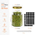 Betrome 30 Pack 6oz Hexagon Glass Jars with Gold Lids, Clear Glass Canning Jars for Jams, Shower Favors, Craft