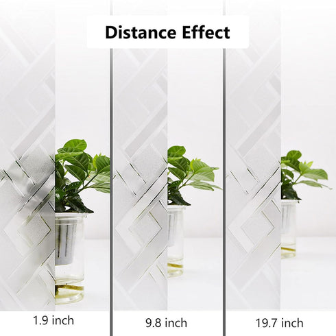 Kromapolis Frosted Glass Window Film, Static Cling Decorative Door Film, Opaque UV Blocking Coverings for Bathroom