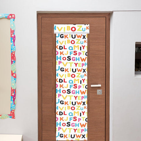 2 Pcs Blackout Lockdown Shades, Classroom Door Window Cover Curtains for Glass Doors, Darkening Drapes 8 x 36 Inches
