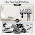 Key Holder Wall Mount - Entryway Key and Mail Holder with 7 Sturdy Hooks - Decorative Wall Shelf with Mounting Hardware