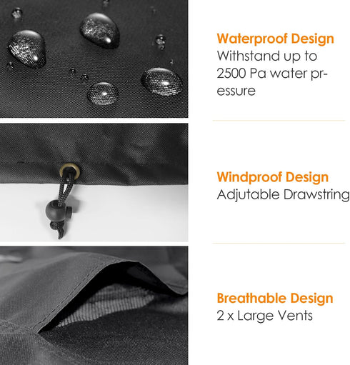 Cover-55" 24" 32" Outdoor Prep Table x x Heavy Duty Waterproof Grill Cover Compatible with Keter Unity Portable