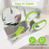 Herb Scissors with 5 Blades and Cover - Multipurpose Kitchen Shears for Cutting and Stripping, Green