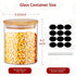 16 oz, 12pcs SLifeJars - Glass Jars with Bamboo Lids Glass Food Storage Jars with Rewritable Labels, Bamboo Lid Jar