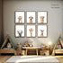 Set 6 8x10in Wodkwq Nursery Wall Art Safari Animal Canvas Prints Baby Girl Boy Room Decor Poster Pictures Cute Jungle