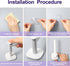 DIY Hair Accessories Organizer - Waterproof Adhesive Scrunchie Holder Wall Hooks for Scrunchies, Headbands, Hair Ties