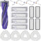 Narwal Freo X Ultra Robot Vacuum Cleaner Replacement Parts Kit, 1 Main Roller Brush, 4 Hepa Filters, 4 Mop Pads, 4 Dust