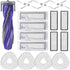 Narwal Freo X Ultra Robot Vacuum Cleaner Replacement Parts Kit, 1 Main Roller Brush, 4 Hepa Filters, 4 Mop Pads, 4 Dust