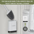 ASOBEAGE Deep Cleaner Toilet Brush, Silicone Toilet Brush with No-Slip Long Handle and Flexible Bristles, Quick Drying