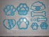 Dog Bone and Paw Limited Edition Cookie Cutter Set - Set of 10