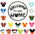 19Pcs Cute Mouse Interchangeable Seasonal Welcome Door Sign - Front Door Decor for Farmhouse