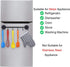 6 Hooks Magnetic Utensil Holder Rack, Organizer for Refrigerator, Metal Cabinet, Metal Stove, Grill, BBQ
