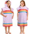 SUN CUBE Kids Towel Changing Swim Robe Surf Poncho, Quick Dry Microfiber