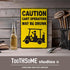 Caution Cart Operators May Be Drunk - 12" x 8" Funny Tin Sign for Golf Accessory Decor