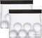BERLINZO Reusable Ice Storage Bag, Freezer Safe Leak Proof Silicone Lunch Bag for Ice and Food Storage, 2 Pack