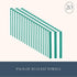 3-Ply Pack 20, 4.25" 7.75" Bonjour Fete Green Cabana Stripe Paper Guest Towels | Disposable, Napkins | Premium Party