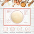 2 Pack Silicone Baking Mat, 24" x 16" Extra Thick Non Stick Pastry Sheet for Cookies, Bread Baking Supplies