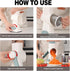 GORCI 3 Cheese Grater Cheese Shredder with Interchangeable Blades, Rotary Cheese Grater Manual Vegetable Slicer