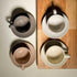 8oz Set 4 Mora Ceramics Cappuccino Mug of - Ceramic Coffee Cups with Saucers - Microwave and Dishwasher Safe, Perfect