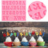 5 Pieces Small Letters Molds and Numbers Silicone Molds, 0-9 Numbers, Uppercase and Lowercase Alphabet Baking Molds