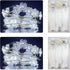 Set 2 6 on/18 Decorations,30LEDs,10 of Battery Operated Mini Led Fairy Light Snowflake Lights with Timer Hours Hours