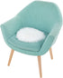 Molain Faux Fur Chair Pad - 12 inch Round Soft Fluffy Seat Cushion Pad Carpet Mat for Couch Pad, Jewelry Photographing