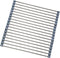 Roll Up Dish Drying Rack, Stainless Steel and Silicone Over The Sink Foldable Drain Rack for Kitchen, 14.5” x 14”, Gray