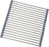 Roll Up Dish Drying Rack, Stainless Steel and Silicone Over The Sink Foldable Drain Rack for Kitchen, 14.5” x 14”, Gray