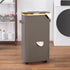 Vincona Laundry Basket with Wheels, Tall Dirty Clothes Hamper on Wheels, Rolling Laundry Hamper with lid for Dorm