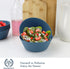 Homienly 36 Oz Wheat Straw Bowls Set of 6, Unbreakable Dinnerware, Microwave & Dishwasher Safe, Navy Blue