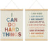 foedor Positive Affirmations Wall Decor Set of 2, Nursery Toddler Calming Corner Classroom