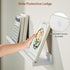 Set 2, 15.7 Inch Alsonerbay White Floating Shelves Wall Mounted of Modern White Shelves with Lip, Wood Wall Shelves