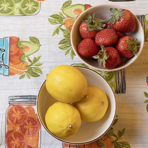 Covers For The Home Deluxe Elastic Edged Flannel Backed Vinyl Fitted Table Cover - Garden to Table Pattern