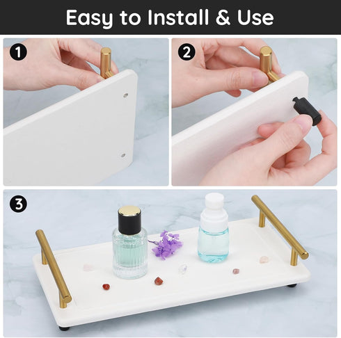 Segbeauty Water Absorbing Stone Tray for Countertop, Fast Drying Diatomaceous Earth Tray for Kitchen, Bathroom