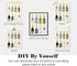 ULEGIE Set 4, 12x16 Inch ULEGI Bar Cart Wall Decor, Trendy Retro Champagne Cocktail Cheers Wall Art Decor of Bar