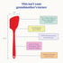 GIR Get It Right Cooking Spatula Turner - 13-Inch Red Rubber Spatula, Seamless Silicone Nonstick Flipper