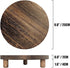 MADOCEGO 2 9.8 Inches) Pcs Wood Plant Stand Wooden Plant Stool Round Riser Display Stand Flower Pot Holder Low Plant