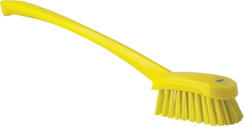 Vikan 41866 Stiff Washing Brush, 15.75", PP/PBT, Yellow