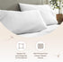 100% Organic Cotton Pillow Cases Queen Size Set of 2, 300 Thread Count, GOTS Certified, Soft & Breathable Pillowcases,