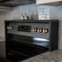 5.5 Inch RELODECOR Over the Stove Spice Rack Shelf, Stove Top Organizer for Kitchen, Width (Ebony)