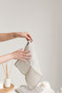 4-Pack 100% 12x12-inch Linen Exfoliating Washcloth for Face - - Flax Linen Washcloths - Small Exfoliating Towel