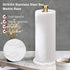 NearMoon Standing Paper Towel Holder for Kitchen Countertop, Standard or Jumbo-Sized Roll Holder with Marble Base