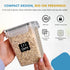 Set 3 (6L, 2.9L, 1.1L) Shazo Flour Sugar Storage Containers of Large Airtight Food Storage Containers with Lids