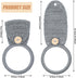 Tatuo 3 Pieces Crochet Towel Holder, Hanging Kitchen Dish Towel Holder Ring for Stove, Gray