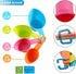 Pet Food Scoops Plastic Measuring Cups Set for Dog, Cat, and Bird Food (Random Color)
