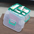 Vababa 12.59" 9.05" 7.87" Clear Locking First Aid Storage Box - x x
